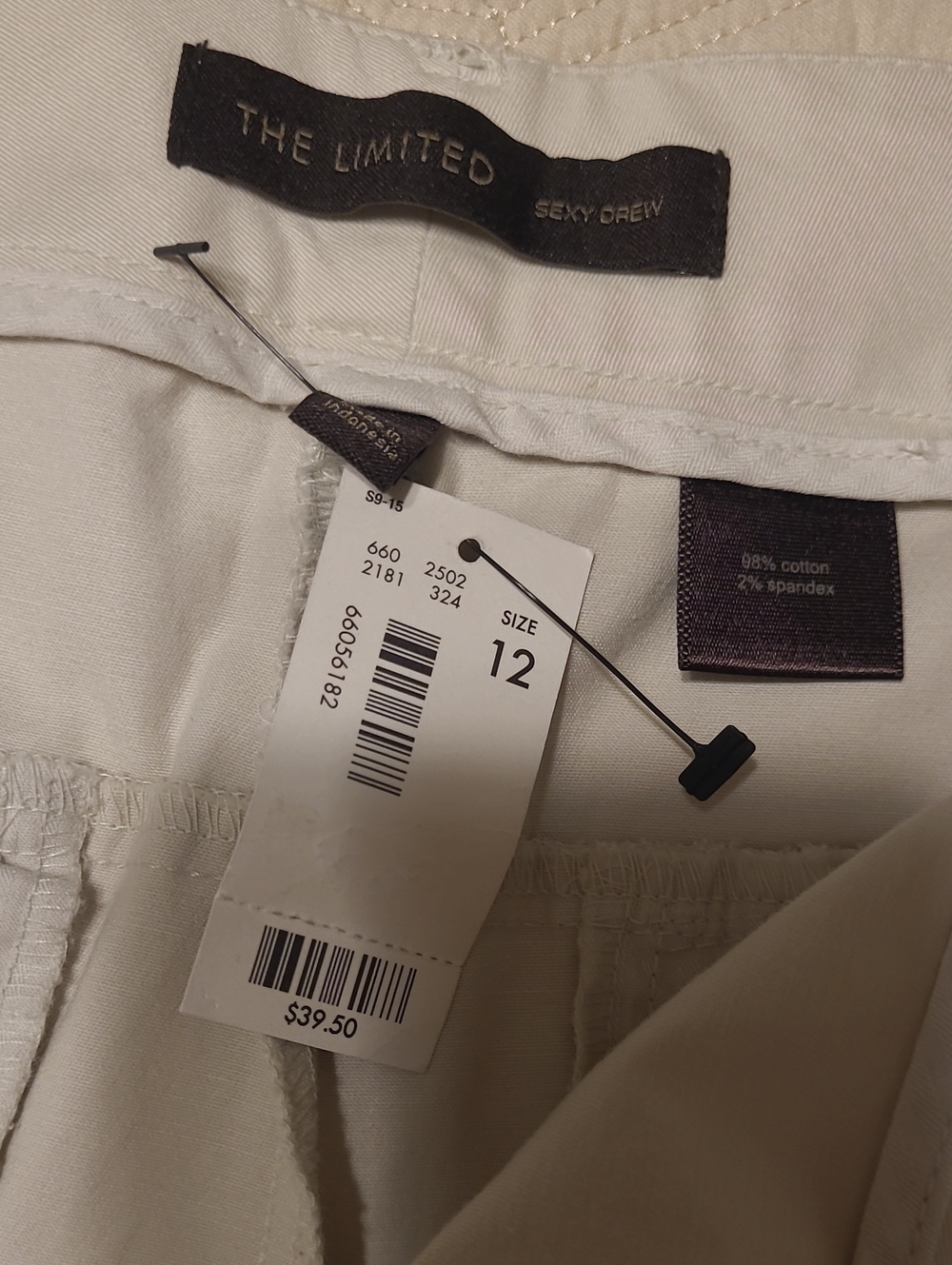 NWT The Limited Sexy Drew Classic Cotton Blend Shorts Size 12 - Picture 2 of 5